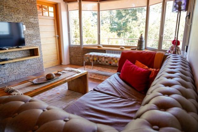 Posada La Escondida Villa Pehuenia Bagian luar foto