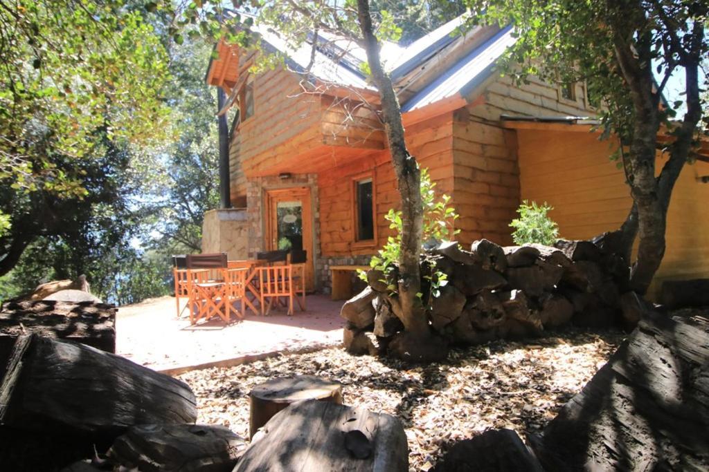 Posada La Escondida Villa Pehuenia Bagian luar foto